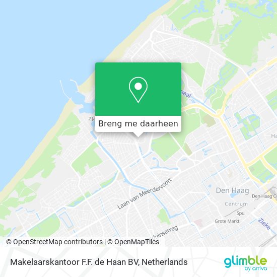 Makelaarskantoor F.F. de Haan BV kaart