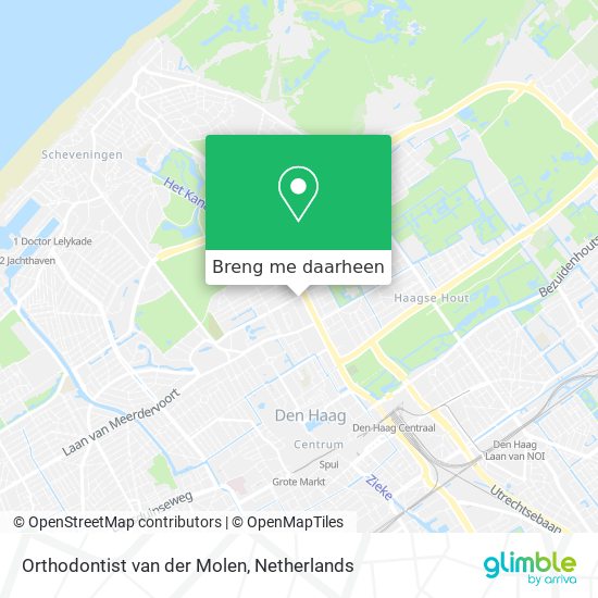 Orthodontist van der Molen kaart