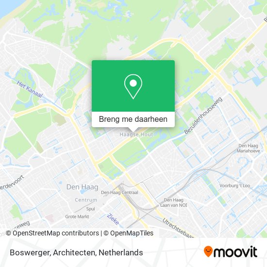 Boswerger, Architecten kaart