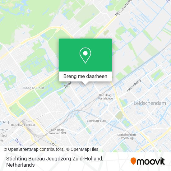 Stichting Bureau Jeugdzorg Zuid-Holland kaart