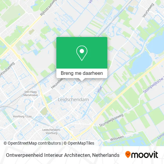 Ontwerpeenheid Interieur Architecten kaart