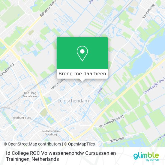 Id College ROC Volwassenenondw Cursussen en Trainingen kaart