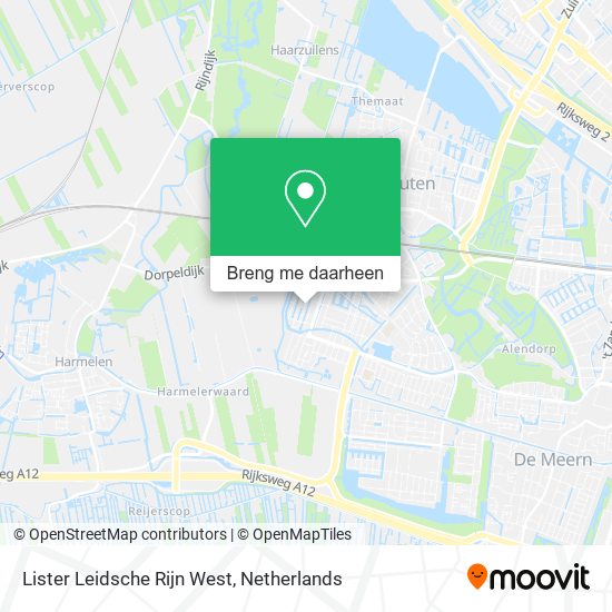 Lister Leidsche Rijn West kaart