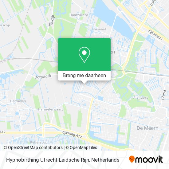 Hypnobirthing Utrecht Leidsche Rijn kaart