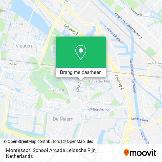Montessori School Arcade Leidsche Rijn kaart