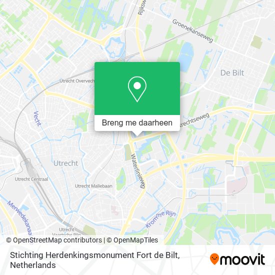 Stichting Herdenkingsmonument Fort de Bilt kaart