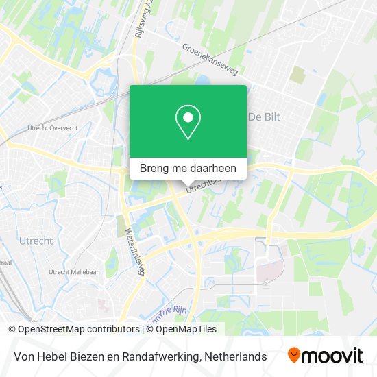 Von Hebel Biezen en Randafwerking kaart