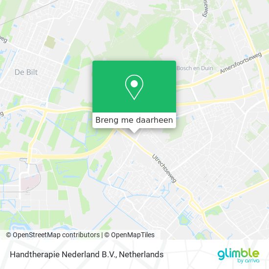 Handtherapie Nederland B.V. kaart