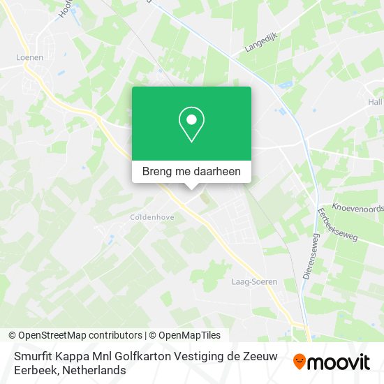 Smurfit Kappa Mnl Golfkarton Vestiging de Zeeuw Eerbeek kaart
