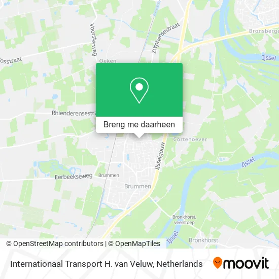 Internationaal Transport H. van Veluw kaart