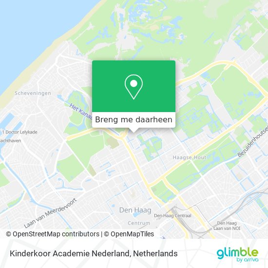 Kinderkoor Academie Nederland kaart