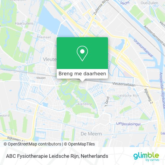 ABC Fysiotherapie Leidsche Rijn kaart