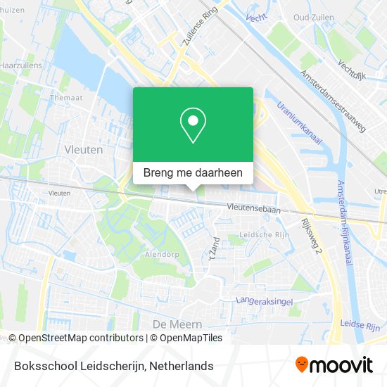 Boksschool Leidscherijn kaart