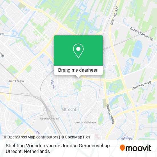 Stichting Vrienden van de Joodse Gemeenschap Utrecht kaart