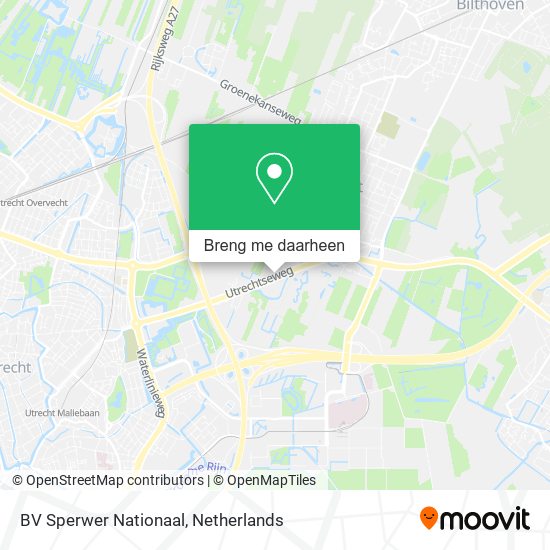 BV Sperwer Nationaal kaart