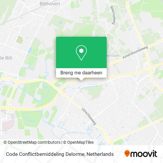 Code Conflictbemiddeling Delorme kaart