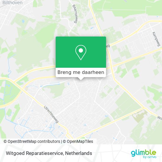 Witgoed Reparatieservice kaart