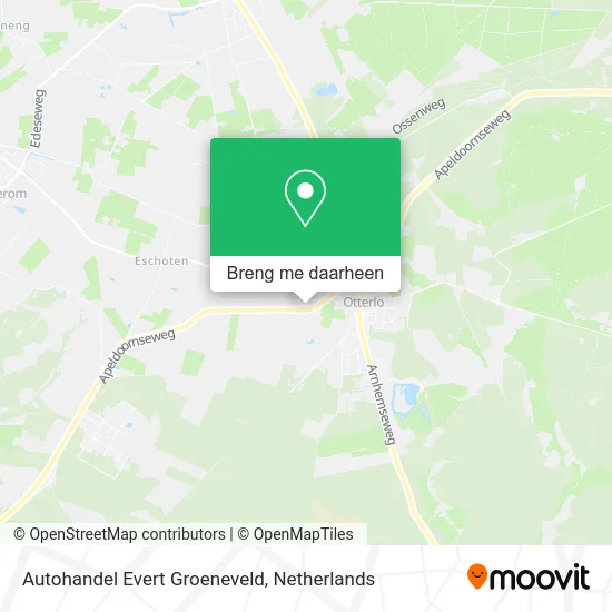 Autohandel Evert Groeneveld kaart