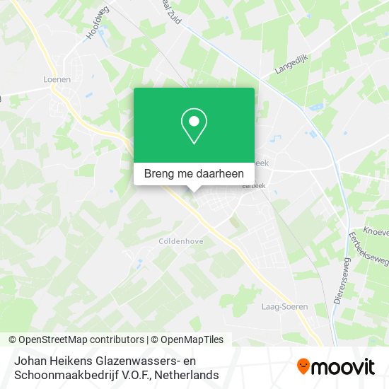 Johan Heikens Glazenwassers- en Schoonmaakbedrijf V.O.F. kaart