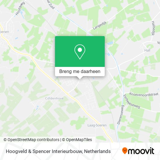 Hoogveld & Spencer Interieurbouw kaart