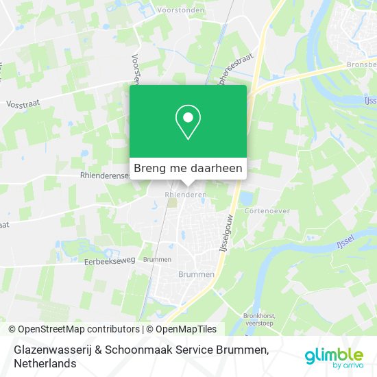 Glazenwasserij & Schoonmaak Service Brummen kaart