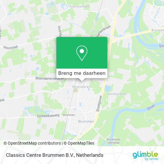 Classics Centre Brummen B.V. kaart