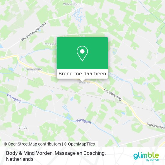 Body & Mind Vorden, Massage en Coaching kaart