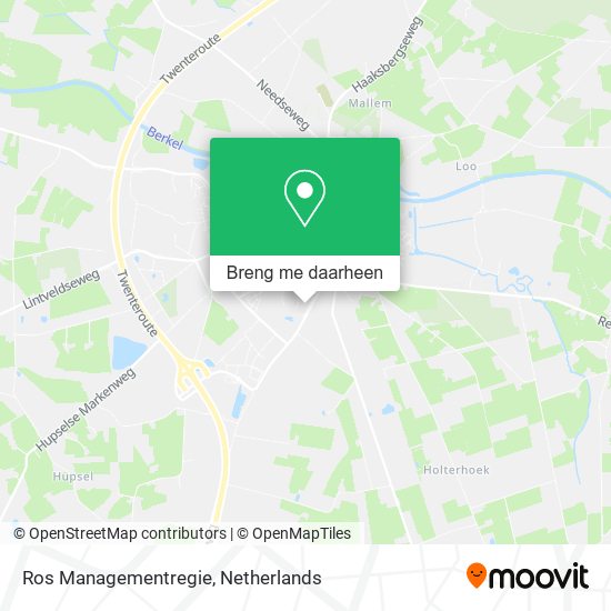 Ros Managementregie kaart