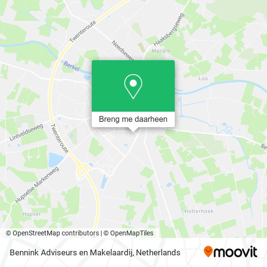 Bennink Adviseurs en Makelaardij kaart