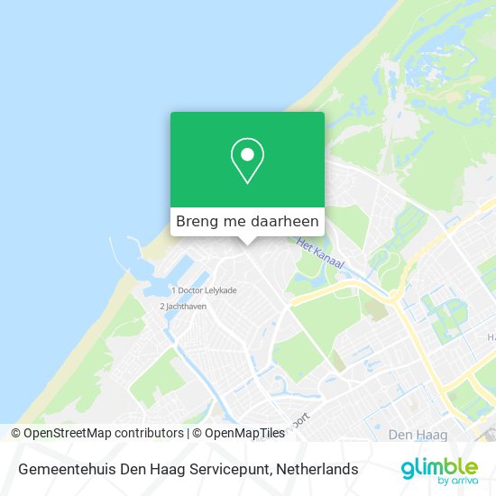 Gemeentehuis Den Haag Servicepunt kaart