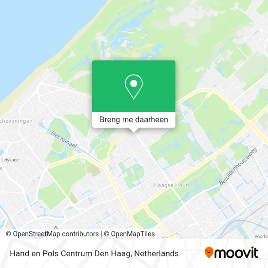 Hand en Pols Centrum Den Haag kaart