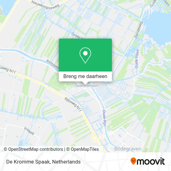 De Kromme Spaak kaart