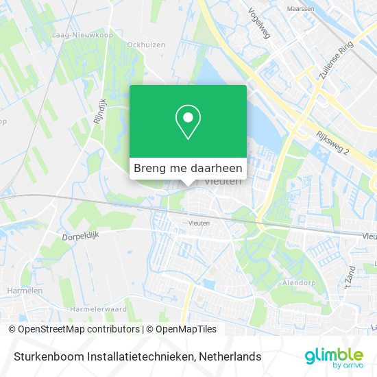 Sturkenboom Installatietechnieken kaart