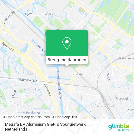 Megafa BV Aluminium Giet- & Spuitgietwerk kaart