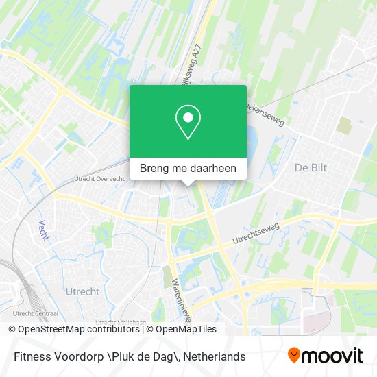 Fitness Voordorp \Pluk de Dag\ kaart