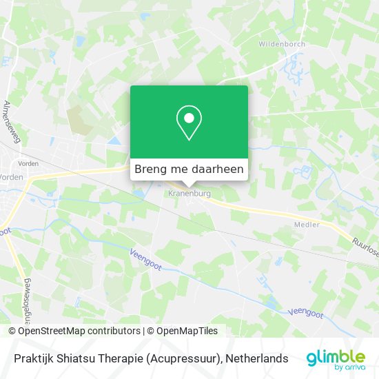 Praktijk Shiatsu Therapie (Acupressuur) kaart