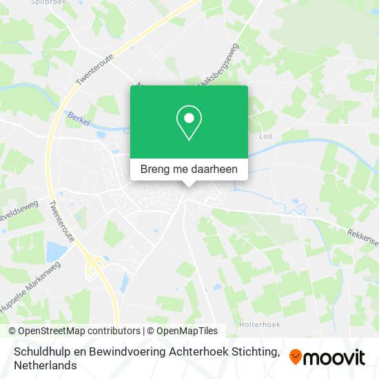 Schuldhulp en Bewindvoering Achterhoek Stichting kaart