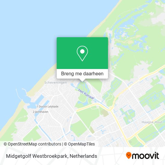 Midgetgolf Westbroekpark kaart