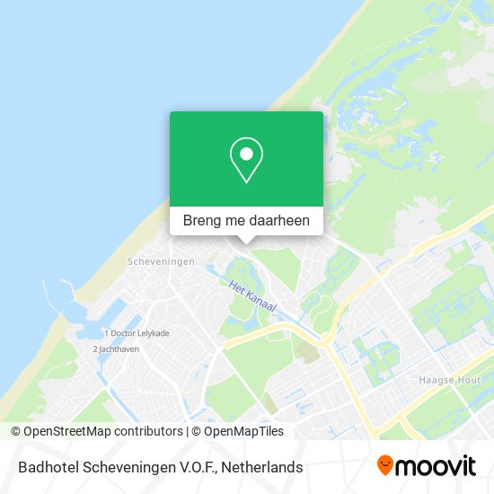 Badhotel Scheveningen V.O.F. kaart
