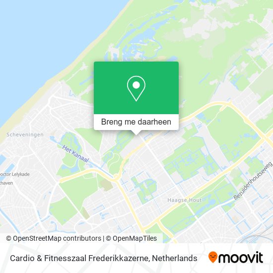 Cardio & Fitnesszaal Frederikkazerne kaart