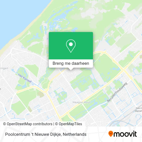 Poolcentrum 't Nieuwe Dijkje kaart