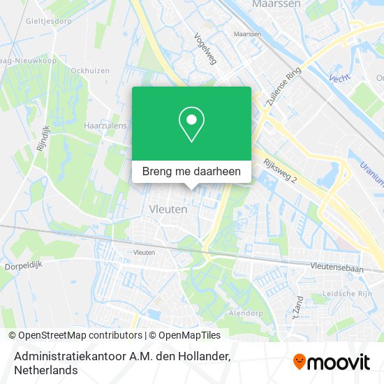 Administratiekantoor A.M. den Hollander kaart