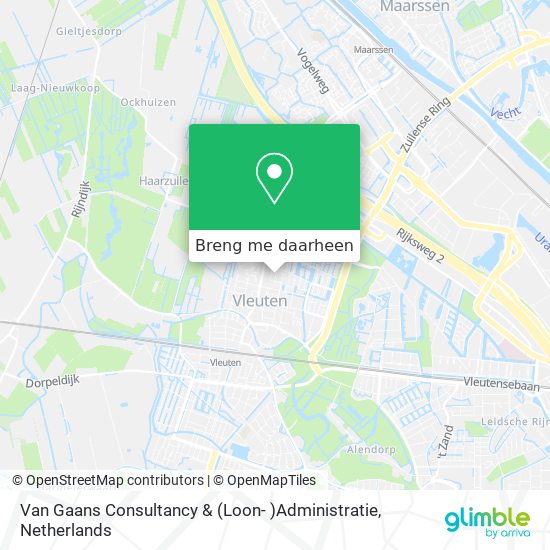 Van Gaans Consultancy & (Loon- )Administratie kaart
