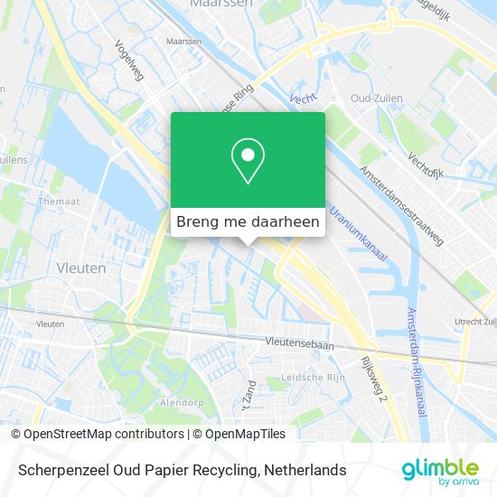 Scherpenzeel Oud Papier Recycling kaart