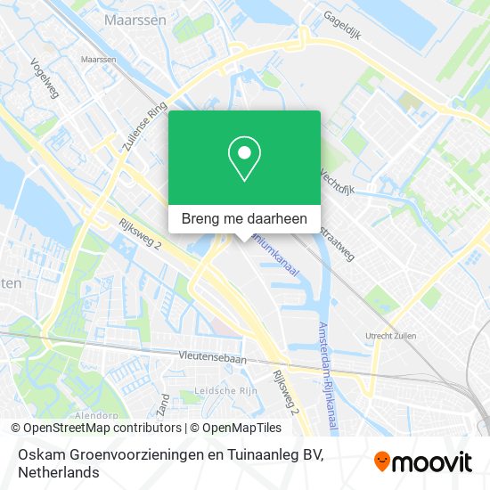 Oskam Groenvoorzieningen en Tuinaanleg BV kaart