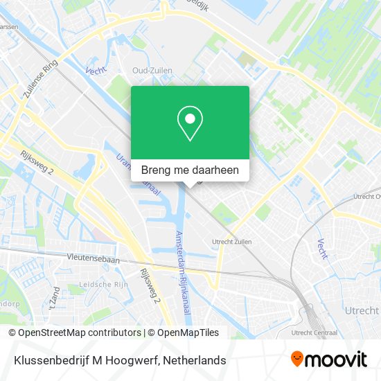 Klussenbedrijf M Hoogwerf kaart