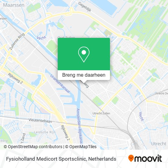 Fysioholland Medicort Sportsclinic kaart