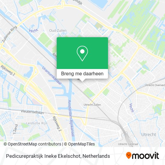 Pedicurepraktijk Ineke Ekelschot kaart