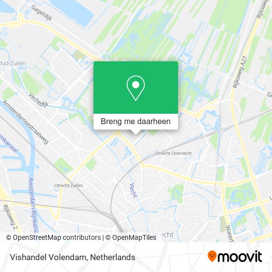 Vishandel Volendam kaart