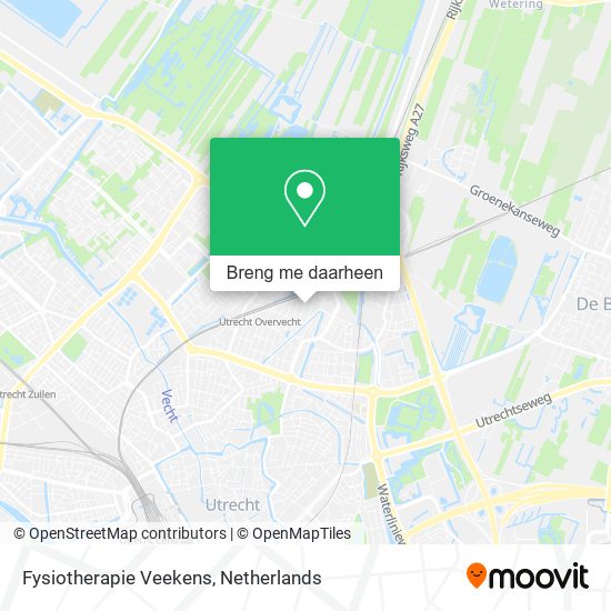 Fysiotherapie Veekens kaart